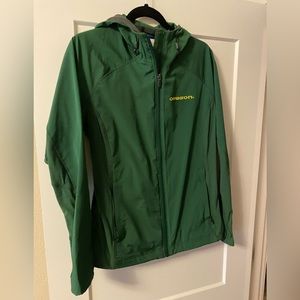 Columbia Women’s Rain Jacket - OREGON DUCKS green size Large